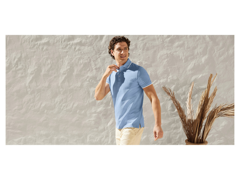 Gehe zu Vollbildansicht: LIVERGY® Herren Poloshirt aus reiner Bio-Baumwolle - Bild 3