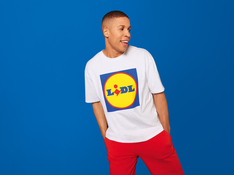 Gehe zu Vollbildansicht: LIVERGY® Herren Oversize-T-Shirt mit Lidl-Logo - Bild 2