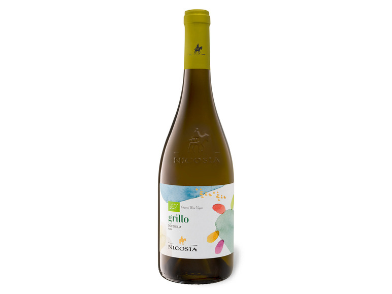 BIO Nicosia Bio Grillo Sicilia trocken DOC Weißwein vegan, 2021