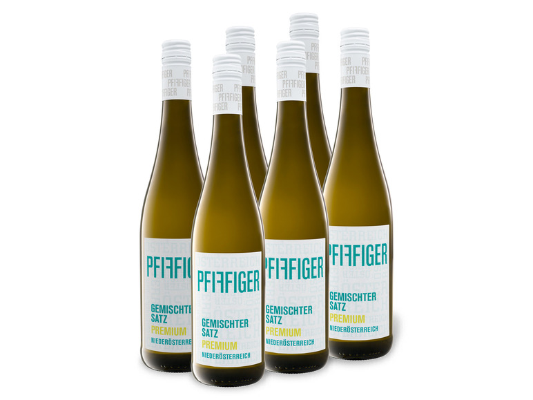 Weinpaket 6 Weißwein 0 Gemischter Premium 75-l-Flasche Pfiffiger x trocken Satz