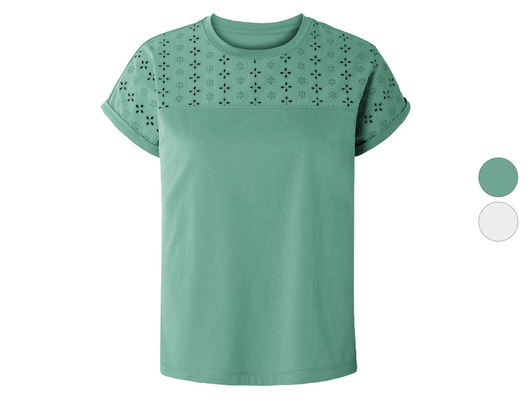 Gehe zu Vollbildansicht: esmara® Damen T-Shirt aus reiner Baumwolle - Bild 1