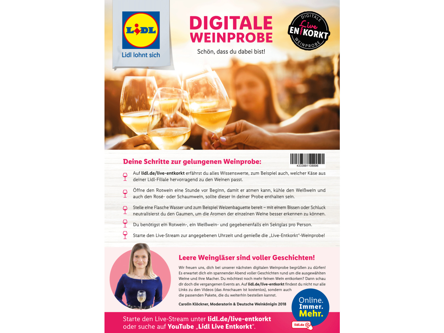 Weinpaket Digitale Live-Entkorkt Weinprobe „Sommerpart…