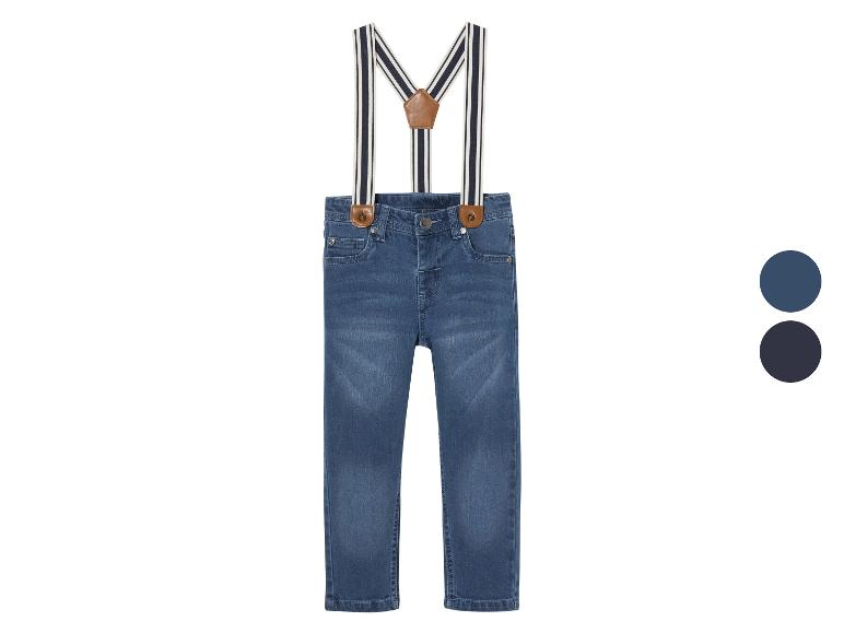 Gehe zu Vollbildansicht: lupilu® Kinder Jeans, Slim Fit, mit Hosenträgern - Bild 1