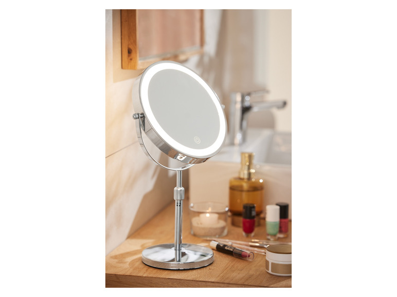 Gehe zu Vollbildansicht: CIEN Beauty Kosmetikspiegel, dimmbarer LED-Lichtrand - Bild 3