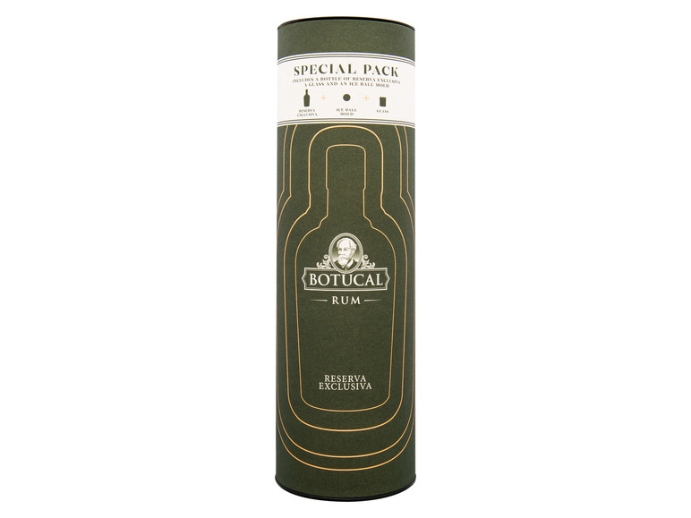 Botucal Rum Reserva Exclusiva + 40% mit Eisform Geschenkbox Glas Vol 
