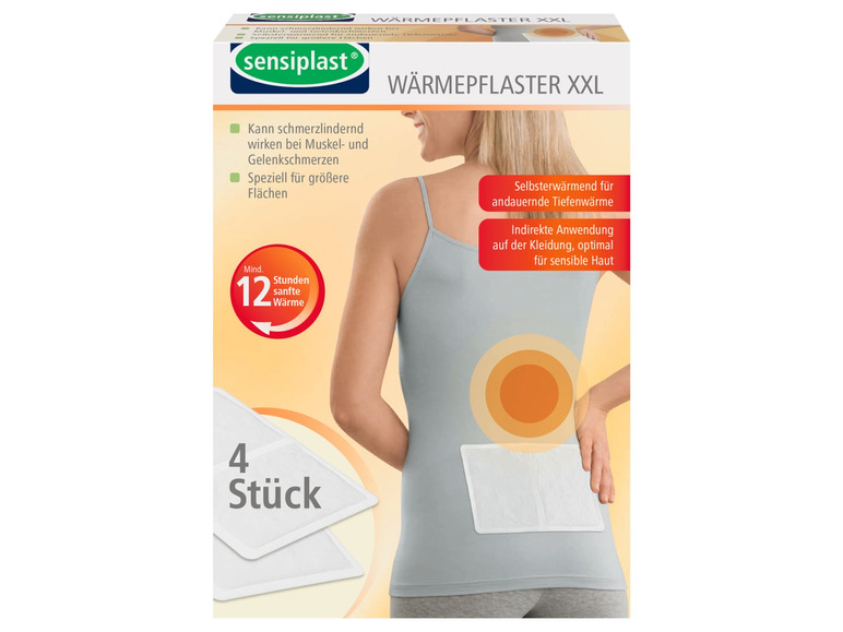 Gehe zu Vollbildansicht: sensiplast® Wärmepflaster XXL \ Regelschmerz Wärmepflaster \ Wärmegürtel \ Wärmepflaster, selbsterwärmend - Bild 3