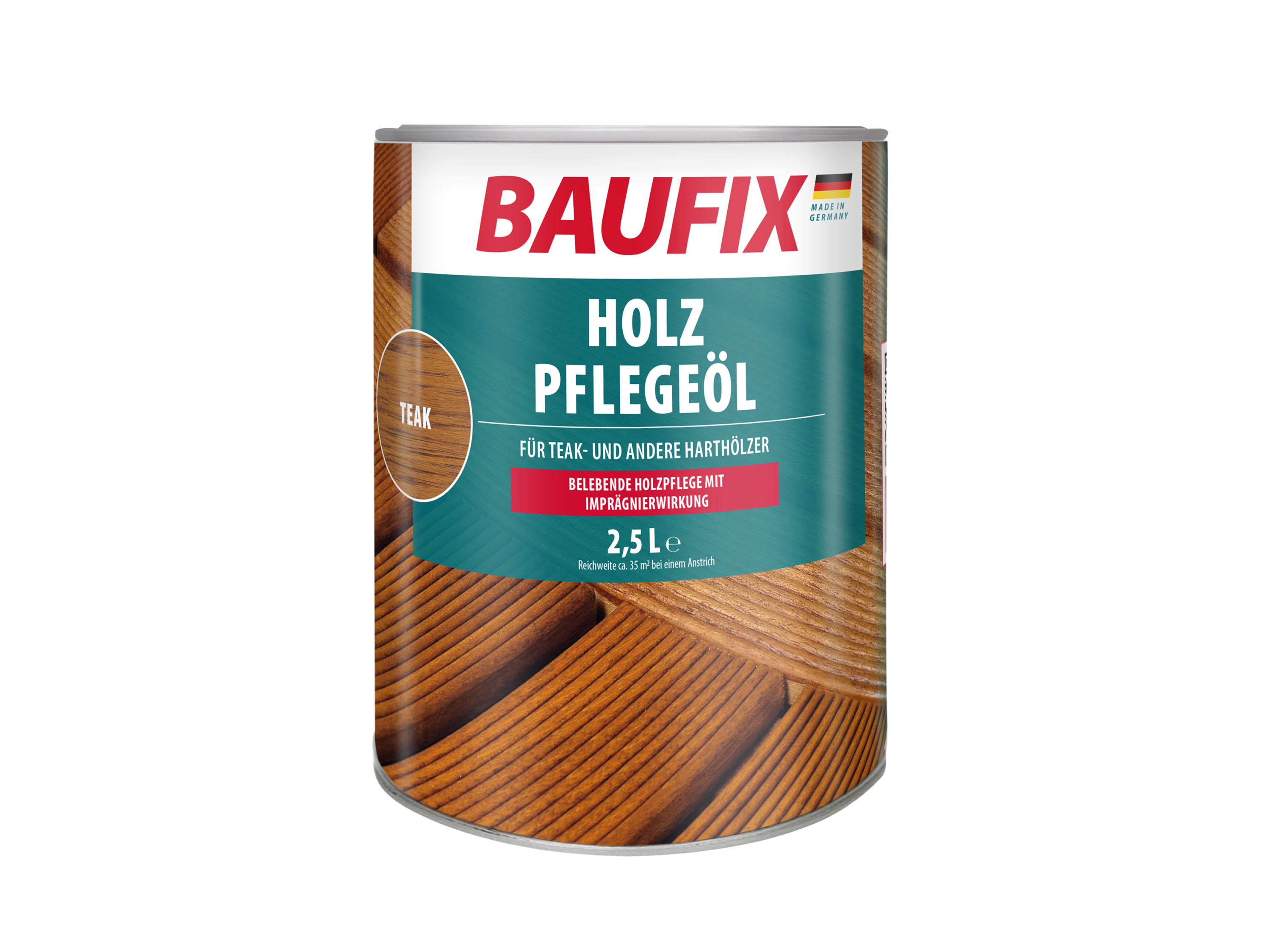 BAUFIX Holz-Pflegeöl 2,5 Liter (teak seidenmatt)