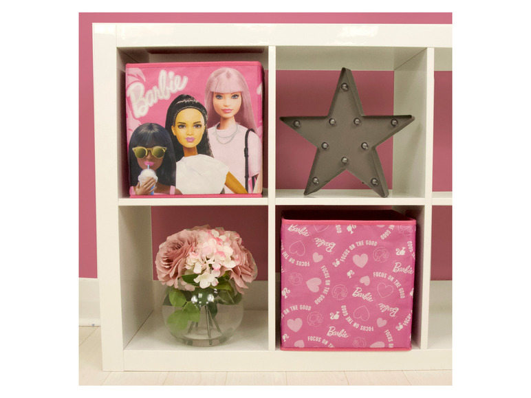 Gehe zu Vollbildansicht: Barbie Storage Boxen, 2 Stück, 30 x 30 x 30 cm - Bild 5