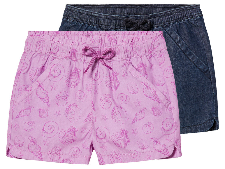 Gehe zu Vollbildansicht: lupilu® Kleinkinder Shorts, 2 Stück, reine Baumwolle - Bild 8