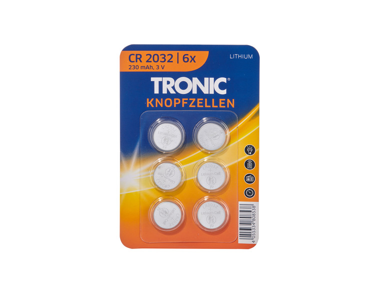 Gehe zu Vollbildansicht: TRONIC® Knopfzellen, 6 Stück - Bild 8