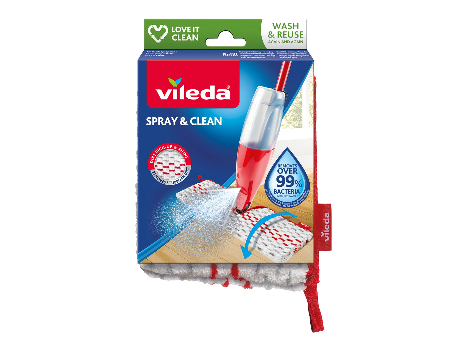 Vileda Ersatzbezug »Spray and Clean«, mit 2 nutzbaren …