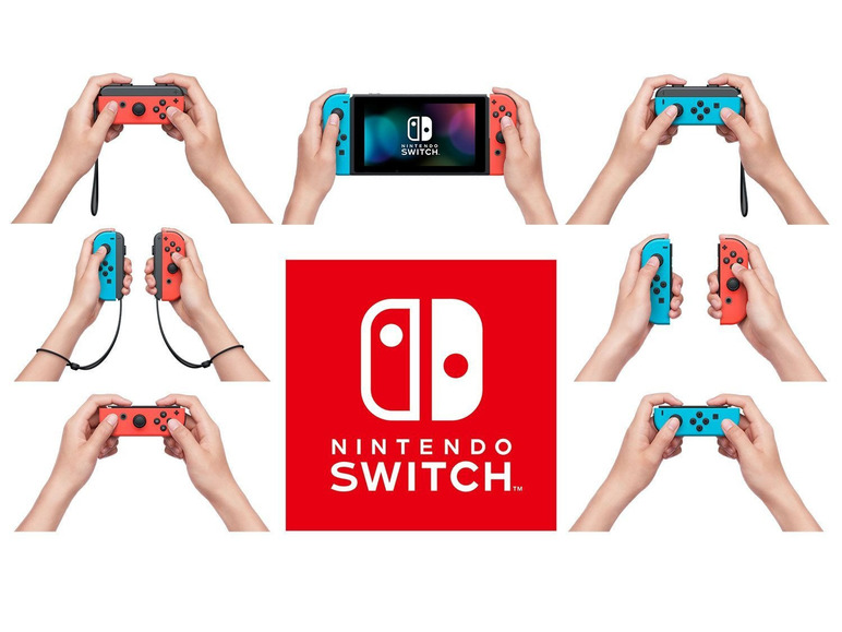 Gehe zu Vollbildansicht: Nintendo Switch Konsole Neon-Rot/Neon-Blau + Switch Super Mario Maker 2 - Bild 8