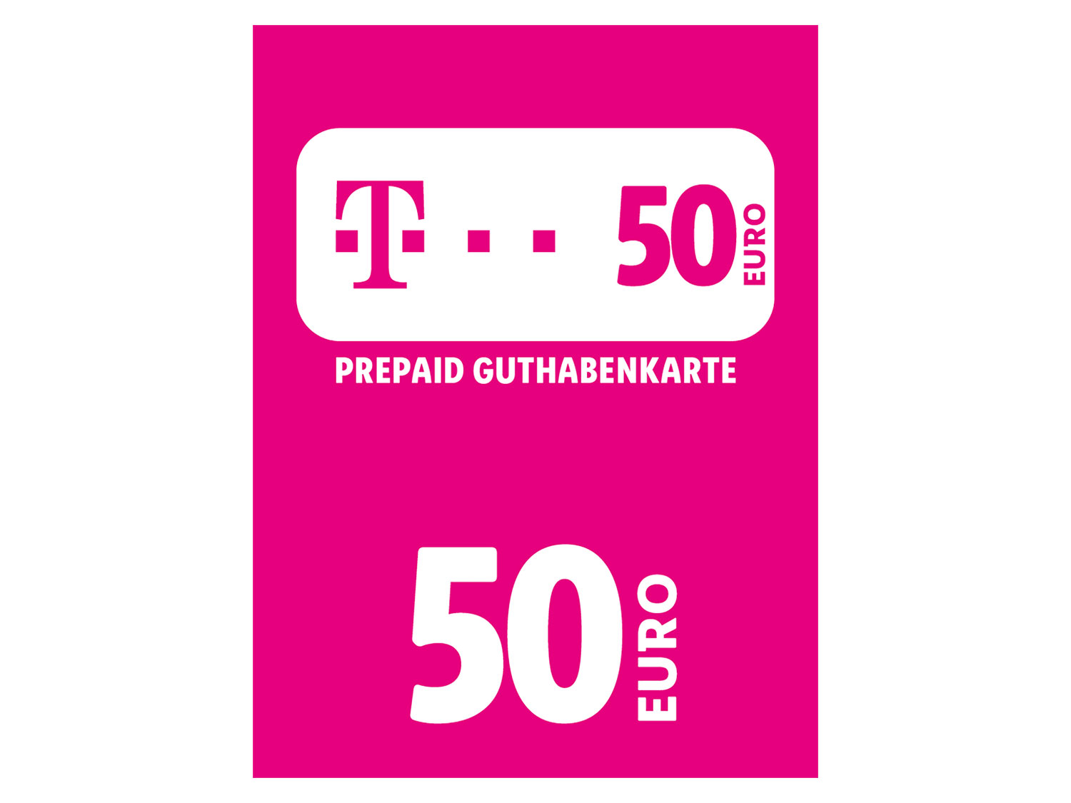 Telekom Telekom Code über 50 EUR