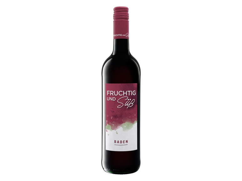 Fruchtig und Süß Baden QbA süß, Rotwein