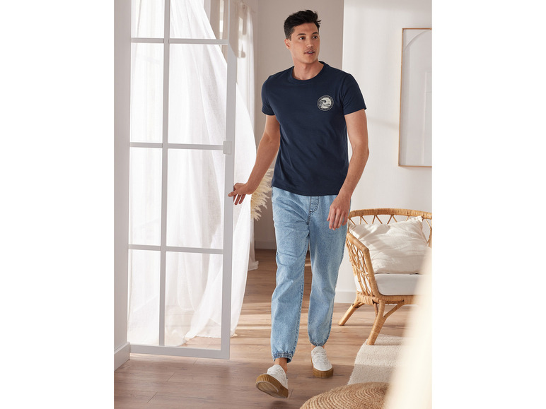 Gehe zu Vollbildansicht: LIVERGY® Herren Denim-Joggers mit normaler Leibhöhe - Bild 3