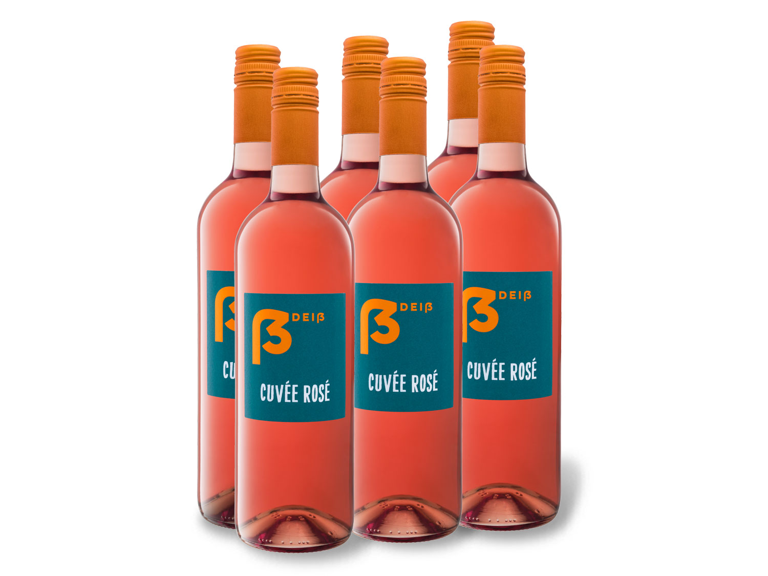 6 x 0,75-l-Flasche Weinpaket Weingut Christopher Deiß Cuvée Rosé QbA feinherb, Roséwein