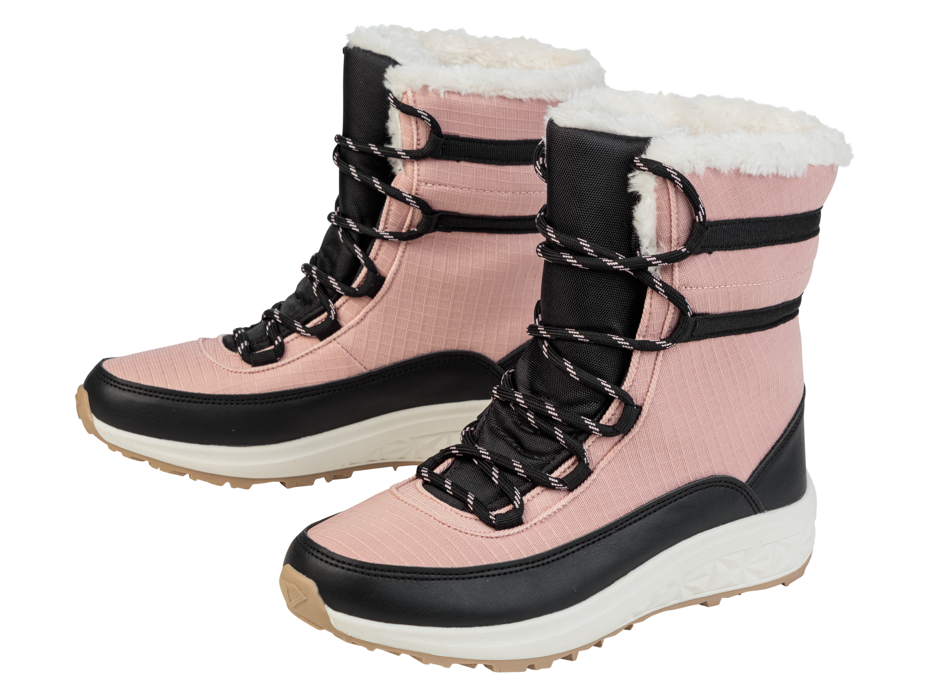 esmara® Damen Schnürstiefel (40, schwarz/rosa) 40