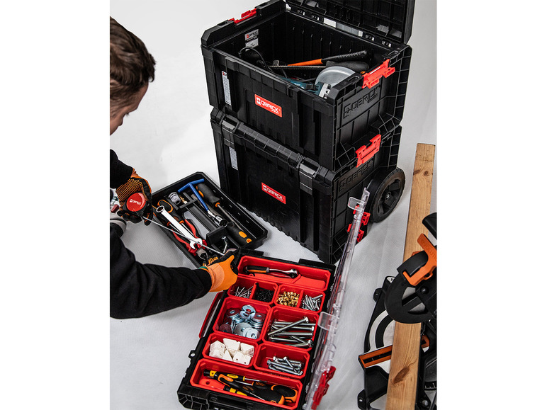Qbrick System Werkzeugwagen-Set »PRO 100 Toolbox + Organizer PRO Cart« PRO 