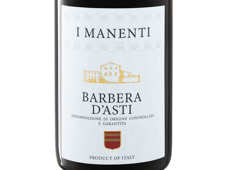 Rotwein trocken, Barbera 2021 D´Asti DOCG Manenti I Piemont
