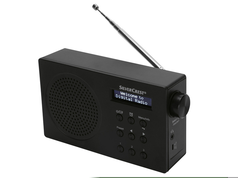 Gehe zu Vollbildansicht: SILVERCREST® DAB+ Radio »SDR 15 A3«, kabellos, mit Li-Ionen Akku - Bild 2