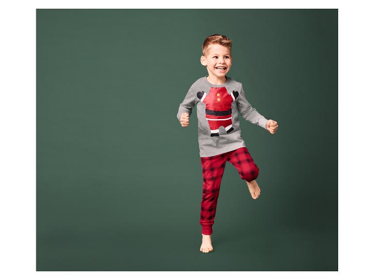 Gehe zu Vollbildansicht: lupilu® Kinder Pyjama, mit Weihnachtsdesign - Bild 3