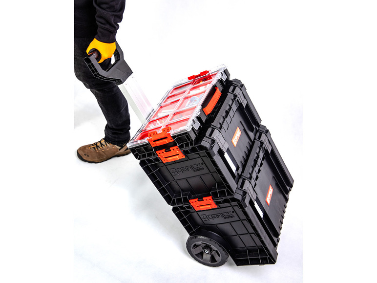 Qbrick System PRO Cart« + »PRO Werkzeugwagen-Set Toolbox PRO Organizer + 100
