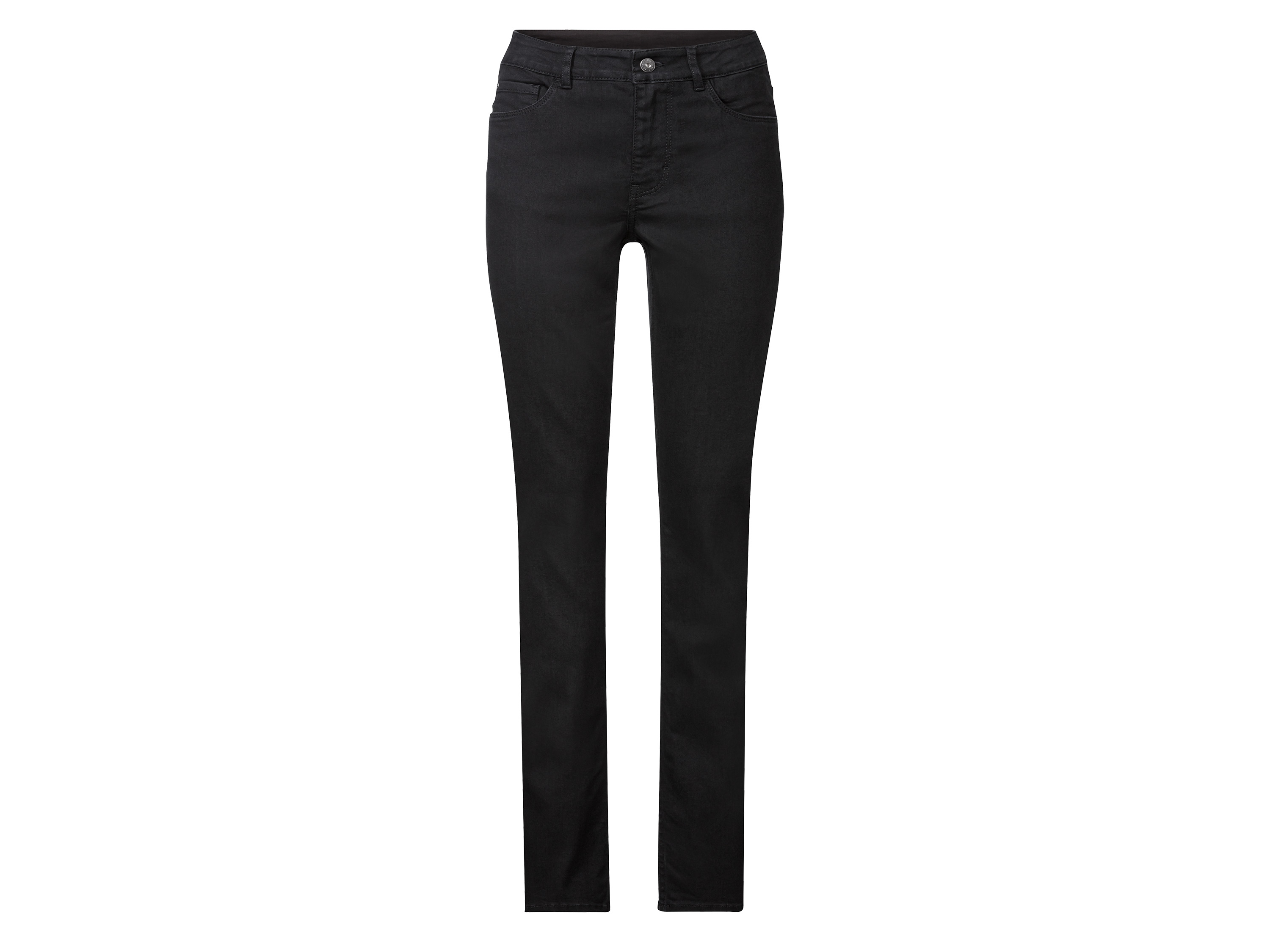 esmara® Damen Jeans Slim Fit (reguläre Länge, schwarz, 40) 40