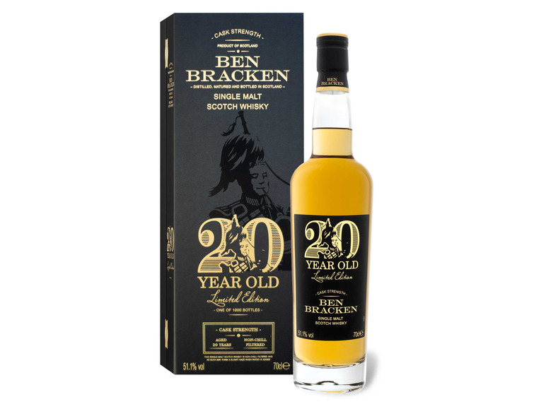 Ben Bracken Single Malt Scotch 20 Cask mit Limited Geschenkbox Strength Vol Edition Whisky Jahre 51.1
