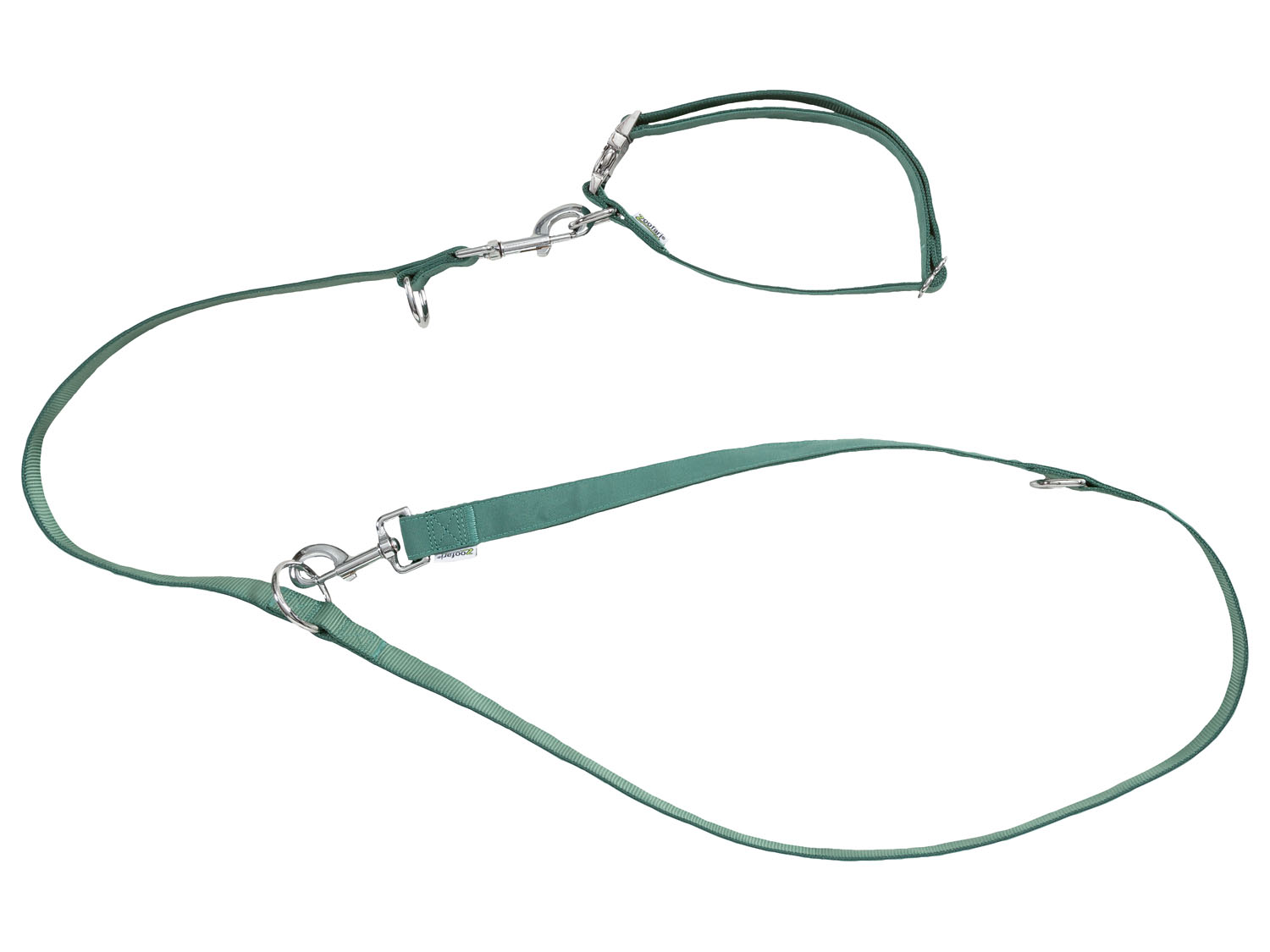 zoofari® Hundehalsband und Hundeleine (M, grün) M