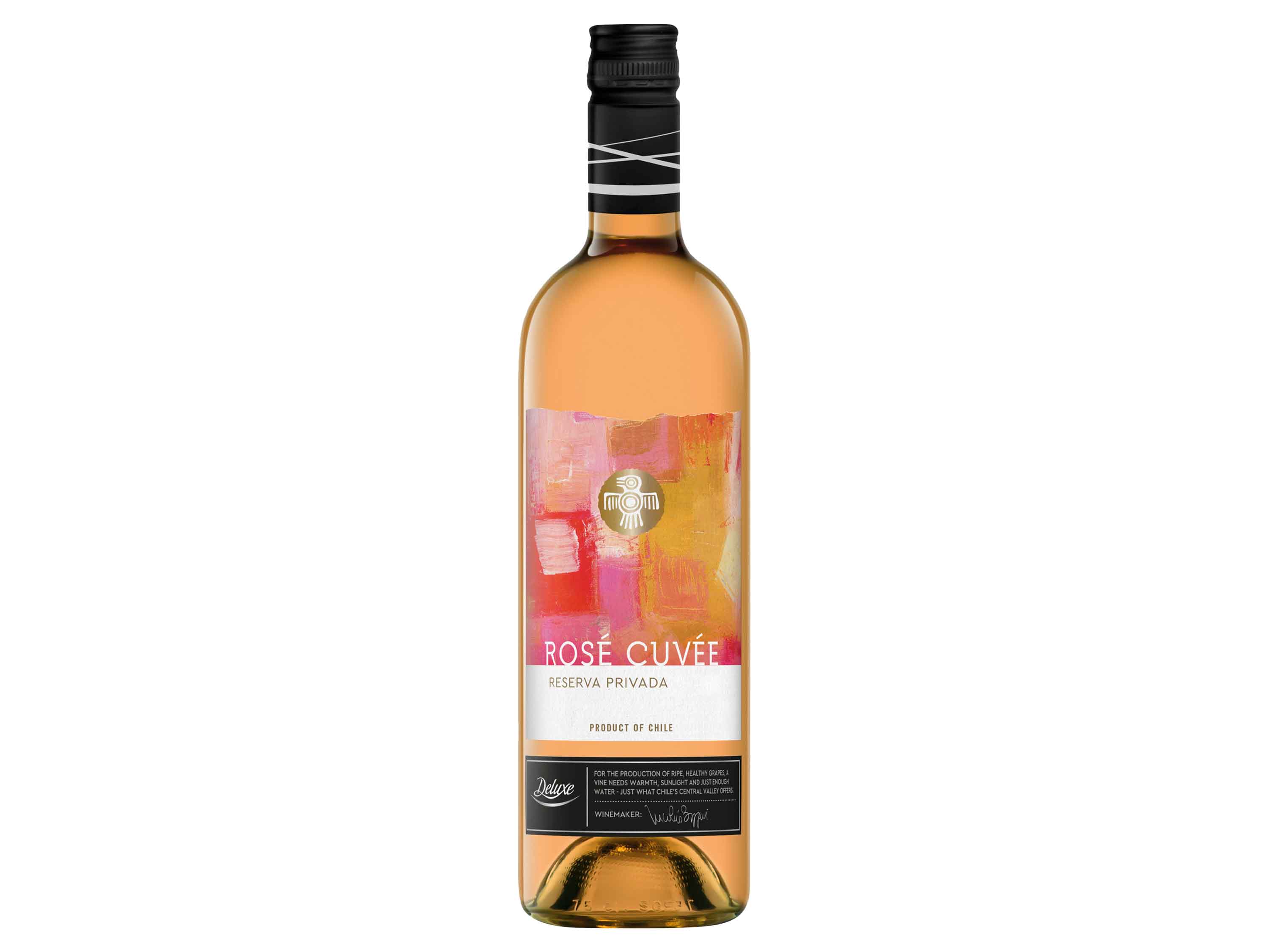 VIAJERO Rosé Cuvée Valle Central Reserva Privada trocken vegan, Roséwein 2023 - Mindestbestellmenge 6 Wein & Spirituosen Lidl DE