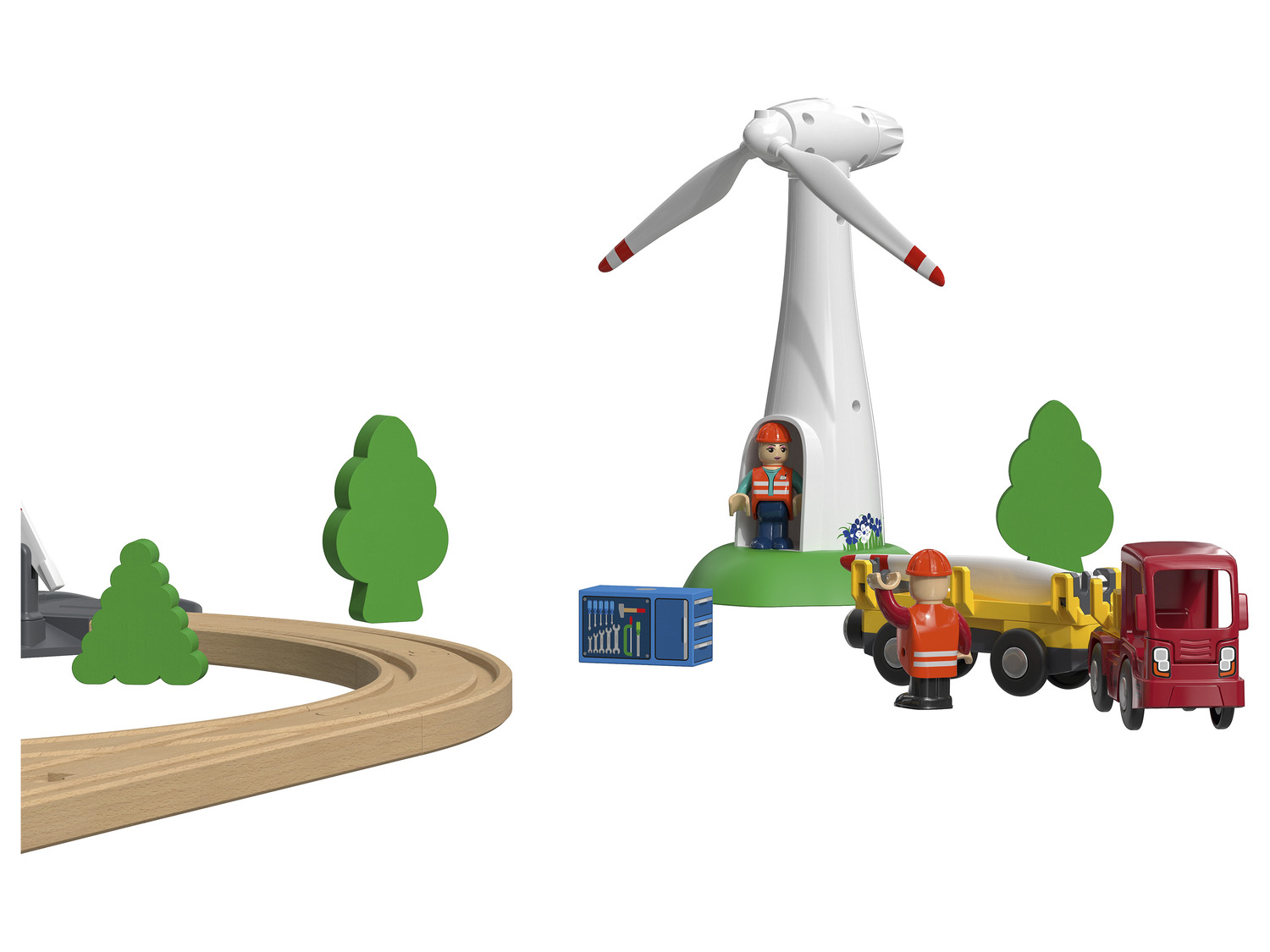 Playtive / Erneuerbare Energie… Eisenbahn-Set Baustelle