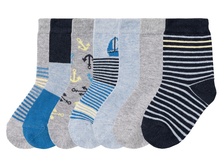 Gehe zu Vollbildansicht: lupilu® Kleinkinder Jungen Socken, 7 Paar, mit Bio-Baumwolle - Bild 11
