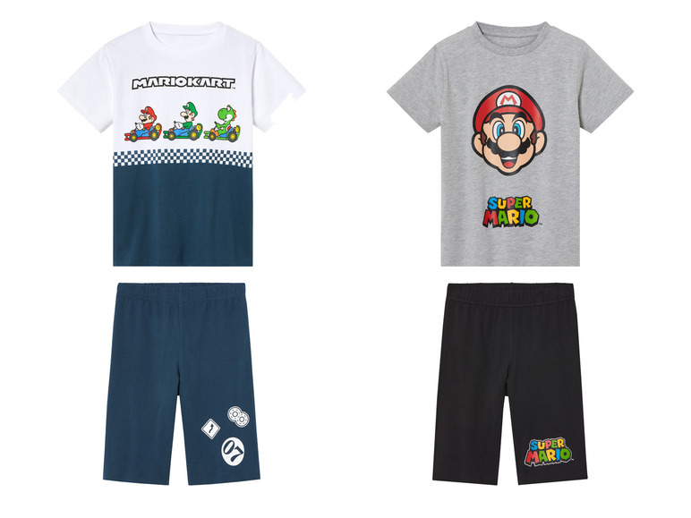 Gehe zu Vollbildansicht: Super Mario Brother Kleinkinder/Kinder Jungen Pyjama, kurz - Bild 1