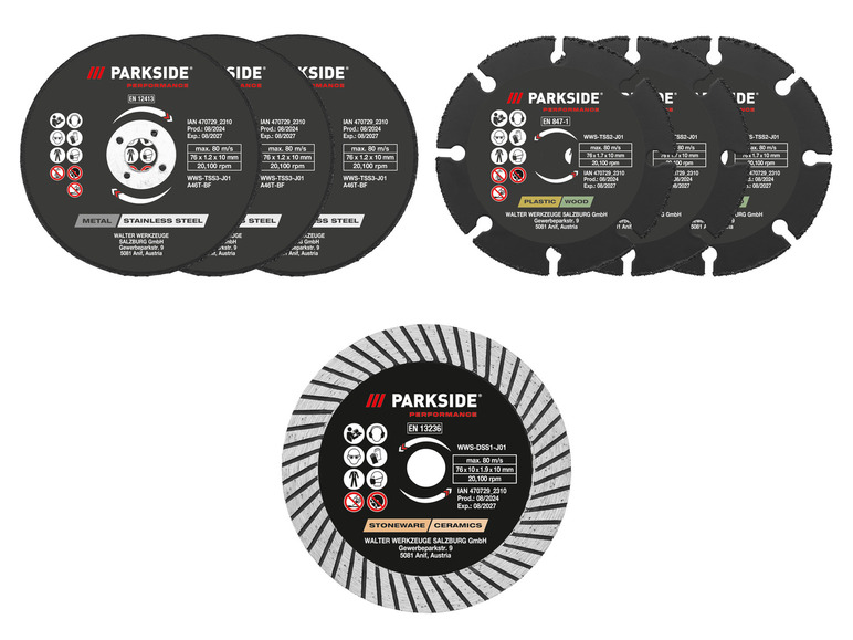 Gehe zu Vollbildansicht: PARKSIDE PERFORMANCE® Trennscheiben - Bild 1