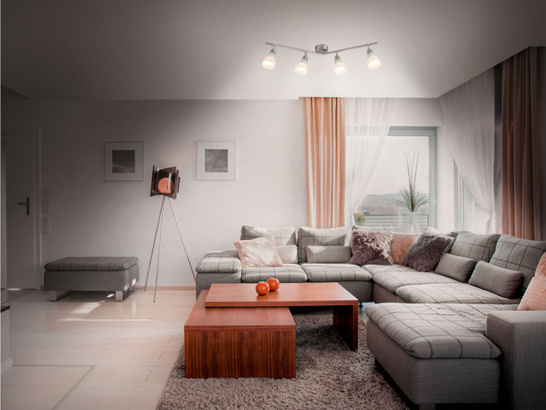 LIVARNO home LED-Deckenleuchte, 4,9 W, 4 LEDs | LIDL