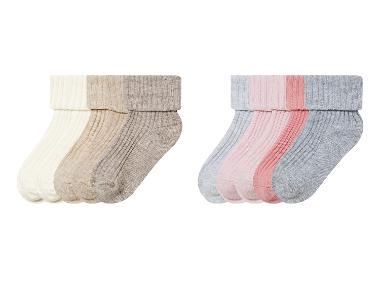 lupilu® Baby Socken, 5 Paar, in modischer Ripp-Qualität