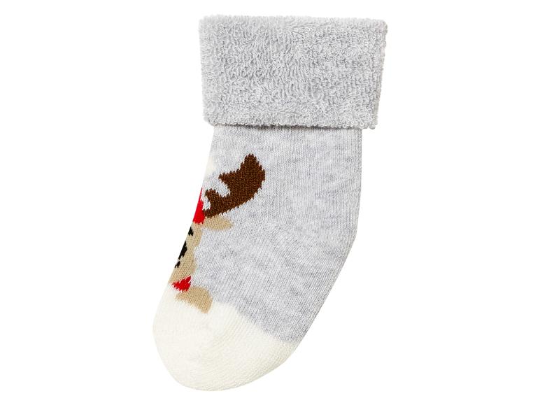 Gehe zu Vollbildansicht: lupilu® Baby Socken, 3 Paar, mit Weihnachtsdesigns - Bild 9