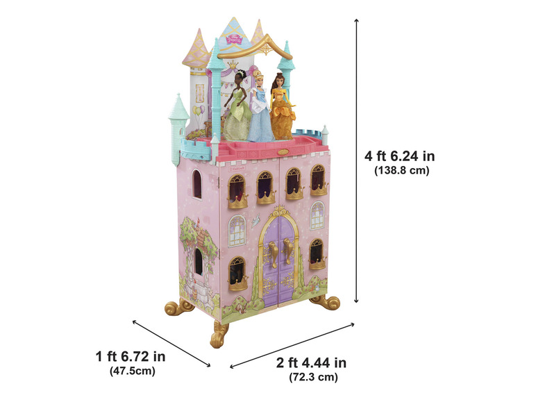 Gehe zu Vollbildansicht: KidKraft Puppenhaus »Disney Princess Dance & Dream Castle«, mit drei Melodien - Bild 15