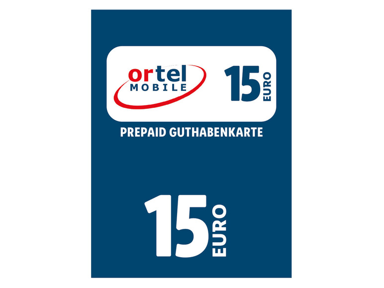 Ortel Mobile Code € über 15