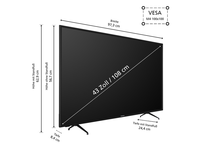 Gehe zu Vollbildansicht: Daewoo Fernseher »DDM54UANSX« Android Smart TV 4K UHD - Bild 21