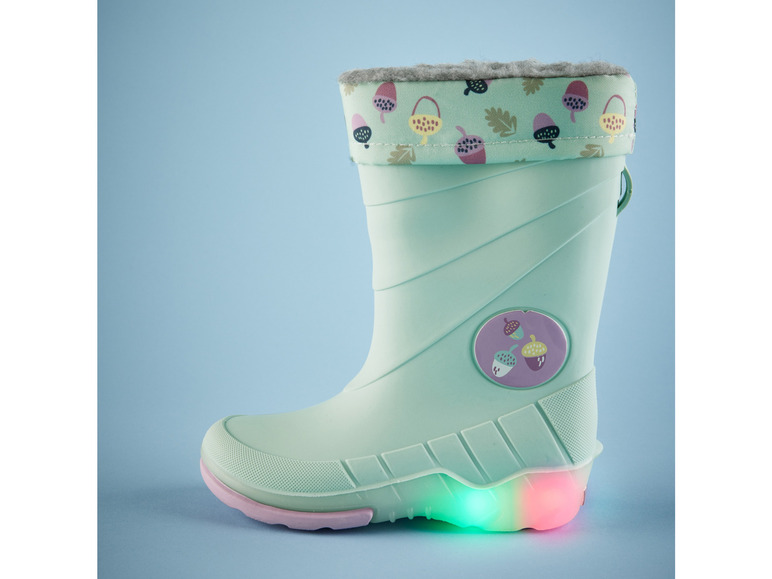 Gehe zu Vollbildansicht: lupilu® Kleinkinder Gummistiefel mit Blinklicht - Bild 3