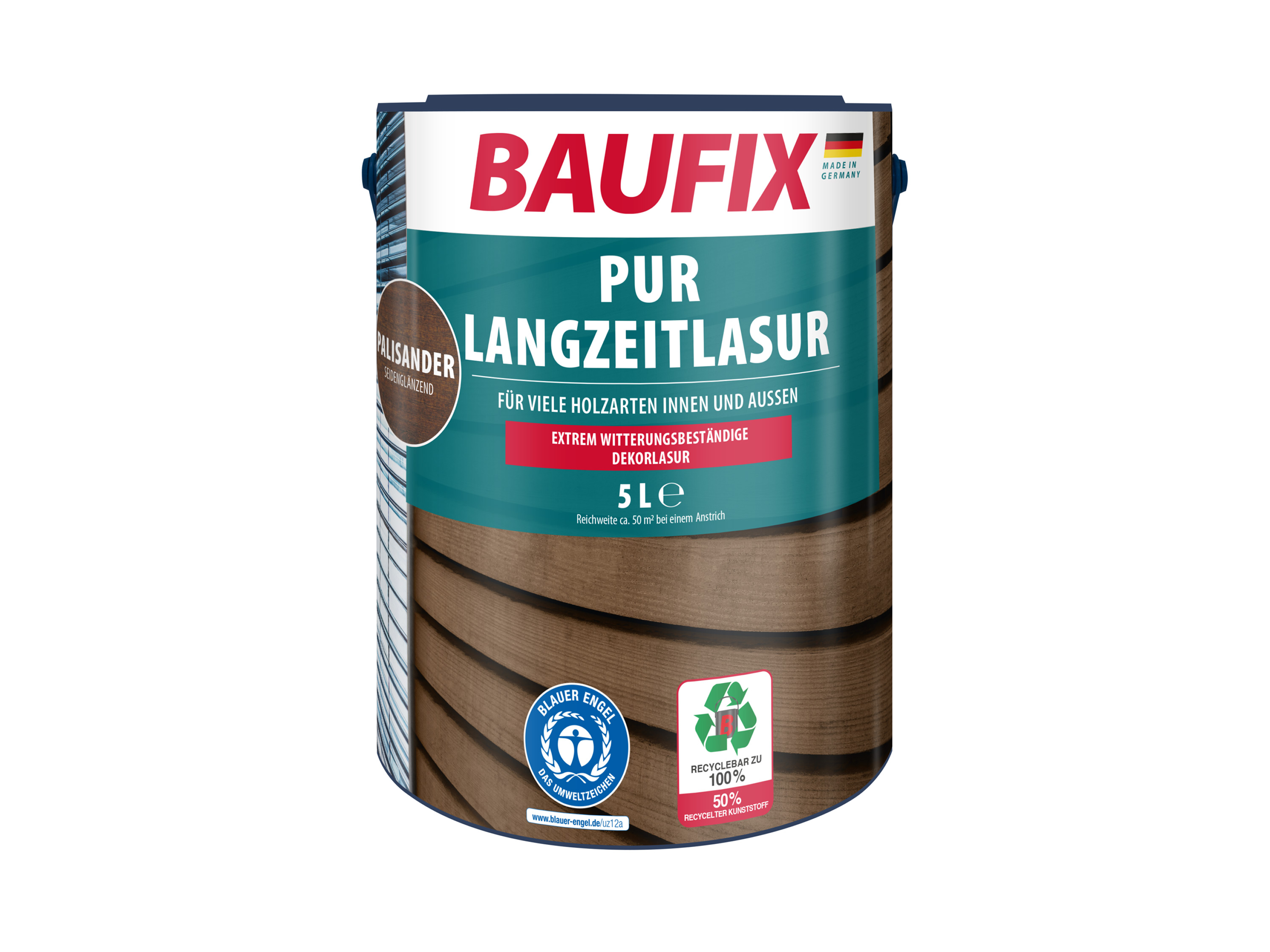 BAUFIX PUR-Langzeitlasur 5 Liter (palisander)