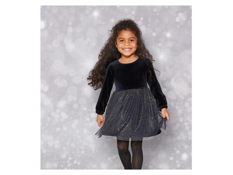 Gehe zu Vollbildansicht: lupilu® Kinder Kleid, aus weicher Velours-Qualität - Bild 15