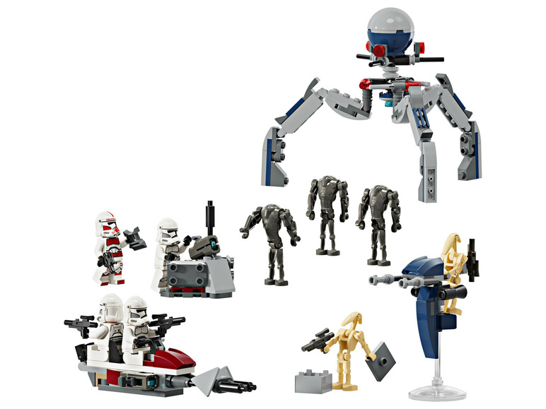 Gehe zu Vollbildansicht: LEGO® Star Wars 75372 »Clone Trooper™ & Battle Droid™ Battle Pack« - Bild 4