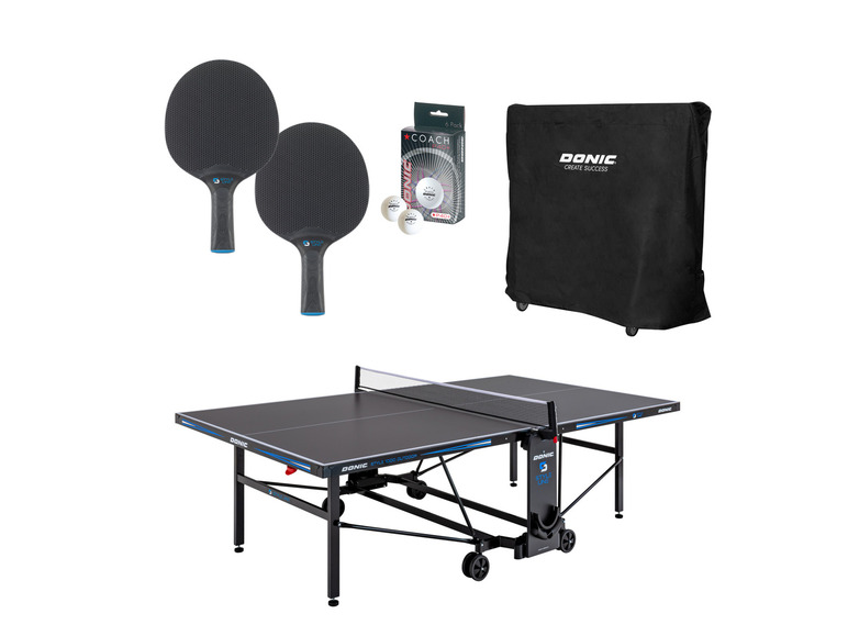 Gehe zu Vollbildansicht: DONIC Tischtennis-Set Style 1000 Outdoor, inkl. Zubehör - Bild 1