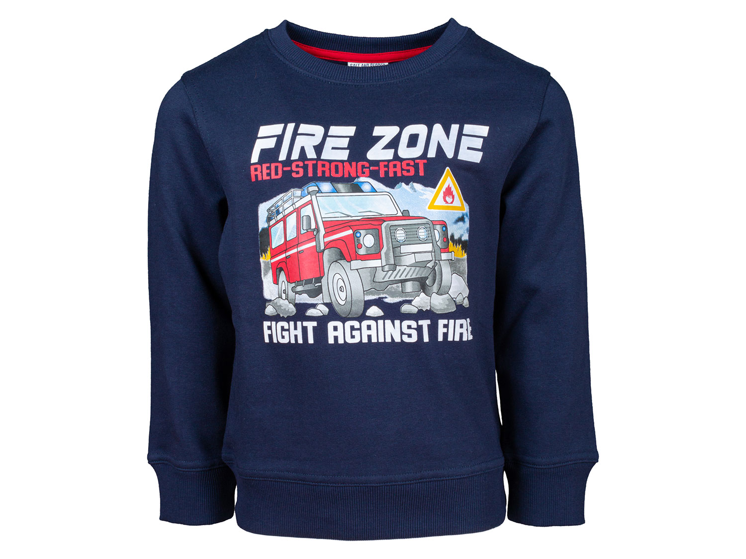 Salt and Pepper Kleinkinder Mädchen/Junge Sweatshirt (navy Feuerwehr, 116/122) 116/122