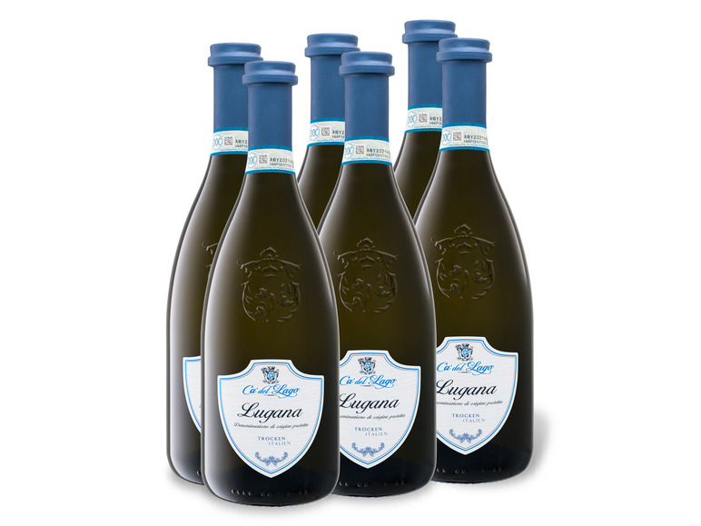 6 x 0,75-l-Flasche Weinpaket Ca' del Lago Lugana DOP