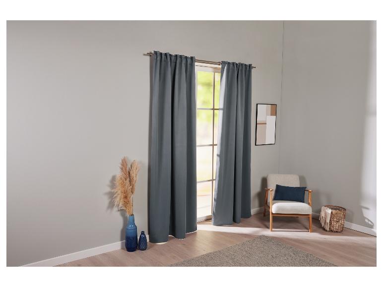 Gehe zu Vollbildansicht: LIVARNO home Blackout-Vorhangschal-Set, 2 Stück, 135 x 254 cm - Bild 7