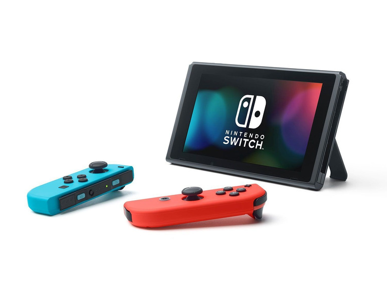 Gehe zu Vollbildansicht: Nintendo Switch Konsole Neon-Rot/Neon-Blau + Switch Super Mario Maker 2 - Bild 6