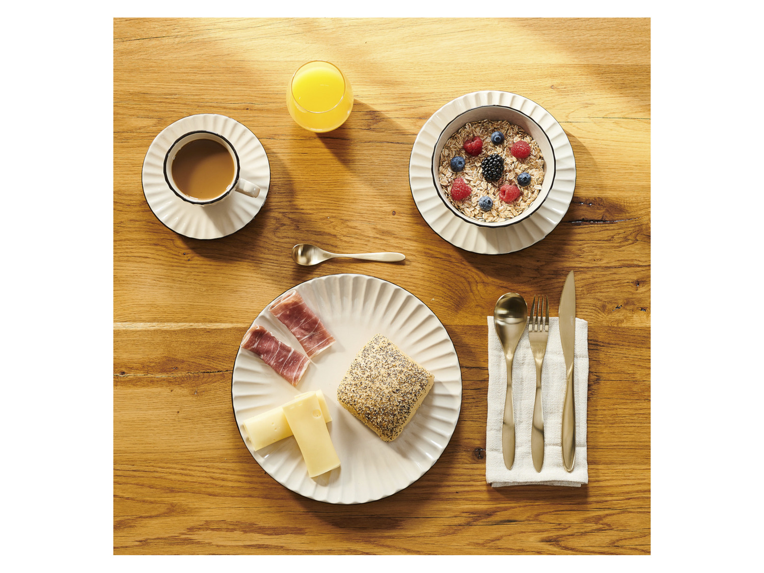 MÄSER Frühstücks-Set »Osita«, 18-teilig, beige | LIDL